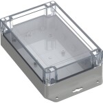 TRU COMPONENTS TC-10860900 Přírubové pouzdro 179.90 x 119.90 x 60.20 ABS-PC světle šedá 1 ks