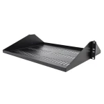StarTech Rack police ventilovaná 2U černá / Police / Hloubka 35,6 cm / Nosnost 91 kg / Šířka 483 mm (SHELF-2U-14-CENTER-V)
