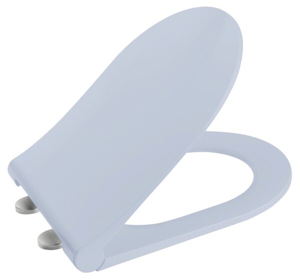 SAPHO - BRILLA WC sedátko, SLIM, Soft Close, světlá modrá mat 100787-107