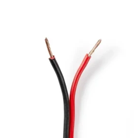 Nedis Repro kabel 2x 1.50 mm2 černá-červená / CCA / 100.0 m / Kulatý / PVC (CAGW1500BK1000)