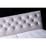 Čalouněná postel Angelina 180x200, šedá, včetně matrace