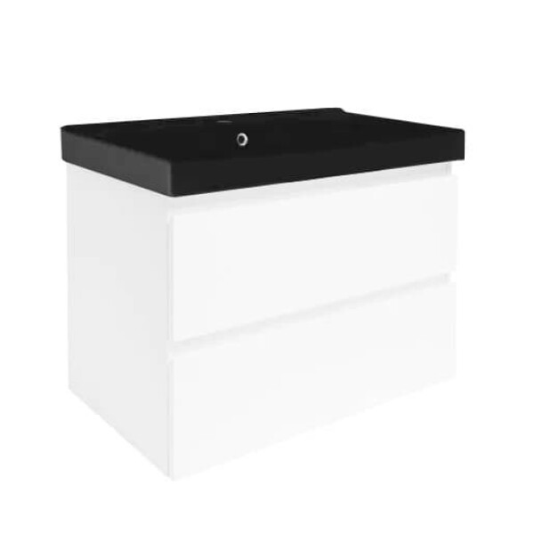 Koupelnová skříňka s umyvadlem SAT B-Way 79x50x45 cm bílá lesk BWAY280WU1B BWAY280WU1B