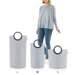 Taška/koš na prádlo Reisenthel Loophome L Frame Rhombus light grey