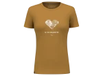 Salewa Pure Heart Dry dámské triko krátký rukáv Golden Brown vel.