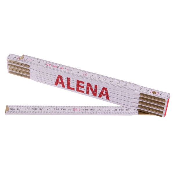 Metr skládací, 2m, dřevěný, PROFI, "ALENA"