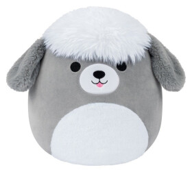 Squishmallows Šedobílý ovčácký pes - Arnold 13cm