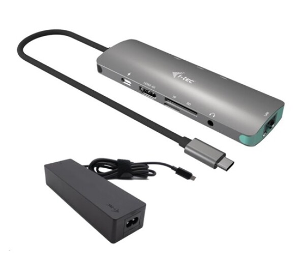 I-tec USB-C Metal Nano Docking Station 4K HDMI LAN with Power Delivery 100 W + Charger 100W EDF_2108622