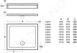 IDEAL STANDARD - Simplicity Stone Sprchová vanička 1610x810 mm, bílá L505401