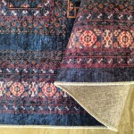 DumDekorace Tmavý vintage koberec s výrazným orientálním vzorem Šířka: 160 cm | Délka: 220 cm