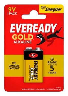 Alkalická 9V baterie 1ks - Eveready Gold