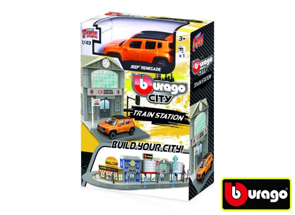 Bburago city 1:43 18-31505 Vlaková stanice, Bburago