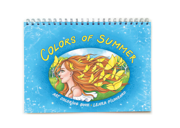 Pastelkové léto 2/Colors of summer, antistresové omalovánky s podpisem autorky, Lenka Filonenko