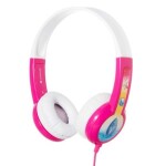 Buddyphones Discover Růžová / dětská drátová sluchátka / 3 režimy poslechu / skládací / BuddyCable (BP-DIS-PINK-01-K)