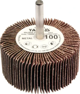 YATO Kotouč lamelový radiální 60x30 mm / Zrnitost P-100 / Stopka 6 mm