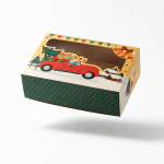 Cake star Vánoční krabice "auto" 21x15x7cm