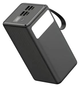 PLATINET PMPB6065 černá / Powerbanka / 60 000 mAh / 65W Power Delivery / 2x USB-C / 2x USB-A / LED svítilna