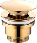 MEXEN - Umyvadlová výpusť click-clack zlatá 79930-50