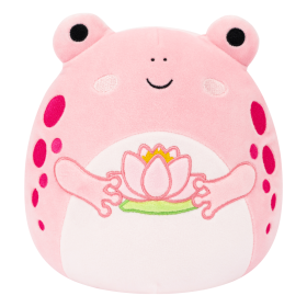 SQUISHMALLOWS Růžová žába s leknínem - Lonina