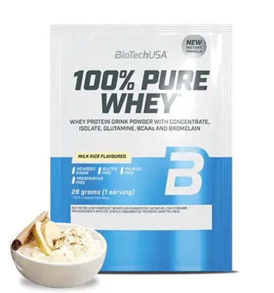 BioTech 100% Pure Whey 28 g milk rice (13335)