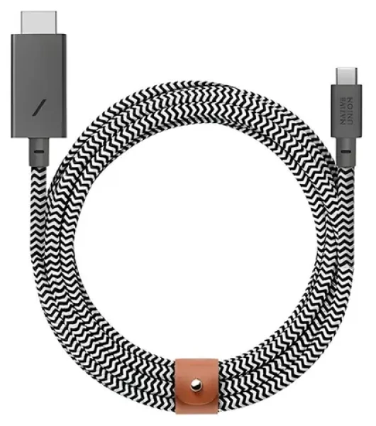 Native Union Belt Cable USB-C - HDMI 3m Zebra / Kabel (BELT-C-HDMI-ZEB-3)