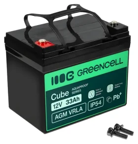 Akumulátor AGM VRLA 12V 33Ah IP54 / Baterie pro UPS / VRLA AGM / 12V / 33Ah (AGM12V33AH-J)