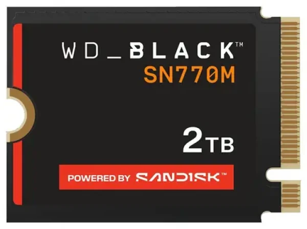 WD Black SN770M 2TB / M.2 SSD 2230 / NVMe PCIe 4.0 x4 / TLC / čtení:5150MBs / zápis:4850MBs / 5y (WDS200T3X0G-00CHY0)
