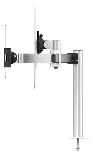 Durable PRO s průchodkou stříbrná / Držák monitoru a tabletu / VESA 75-100 mm / 21-34" do 8 kg / tablet 7-13" (508823)