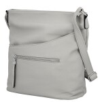 Trendy dámská koženková crossbody kabelka Lima, šedá