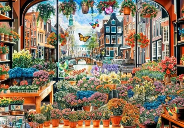 GRAFIKA Puzzle Květinové tajemství Amsterdamu