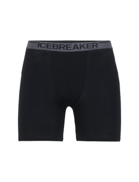 Pánské merino boxerky ICEBREAKER Mens Anatomica Long Boxers, Black velikost: