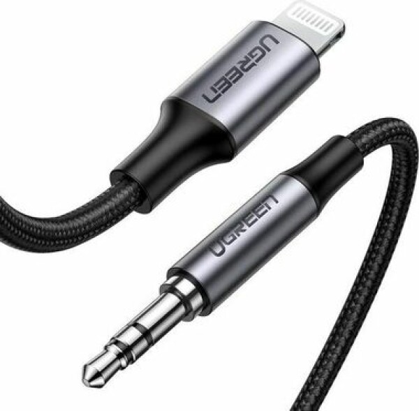 UGREEN 70509 Kabel Lightning (M) - 3.5mm Jack (M) 1m černá (6957303875092)