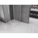 MEXEN/S - Velar L sprchový kout, posuvné dveře 90 x 90, dekor, chrom 871-090-090-33-01