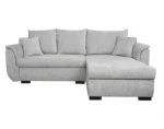 Rohová sedačka Sassari, světle šedá látka