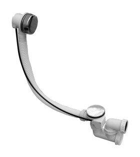 RAV Slezák - Sifon vanový automat komplet, Chrom/80, 800 mm MD0471/80