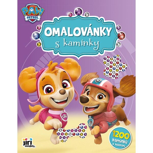 Jiri Models Jiri Models, 3549-5, kreativní omalovánky s šatony/třpytivými kameny, Tlapková patrola