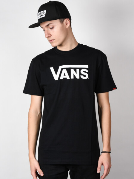 Vans CLASSIC black/white pánské tričko s krátkým rukávem - M