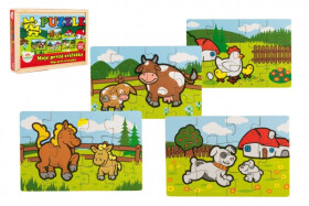 Puzzle Moje první zvířátka dřevěné