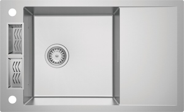 DEANTE - Magnetic steel nerezový dřez, 1-miska s odkapávačem ZRM_0113