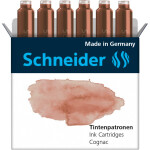 Schneider bombičky inkoustové 6 ks koňakové