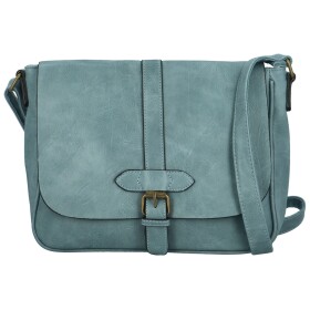 Stylová dámská koženková crossbody kabelka Arjona, džínově modrá