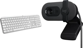 Logitech MX Keys S pro Mac + Brio 100 / Set bezdrátové klávesnice a webkamery / Pro macOS / Bluetooth / USB-C
