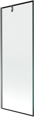 MEXEN/S - Next vanová zástěna FIX 70 x 150, černá vzor, grafit metal 895-070-000-00-70-95