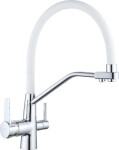 MEXEN - Duo kuchyňská baterie chrom/ bílá 671701-02