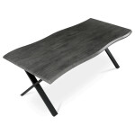 Jídelní stůl 210x100cm, mdf, šedý dub, HT-F4321 GREY