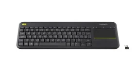 Logitech K400+ Dark / Bezdrátová klávesnice s touchpadem / Italské rozložení / 2.4 GHz (920-007135)