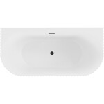 MEXEN/S - Sella volně stojící vana nástěnná reliéf 170 x 80, bílá mat, sifon a přepad černá 52711708001-70