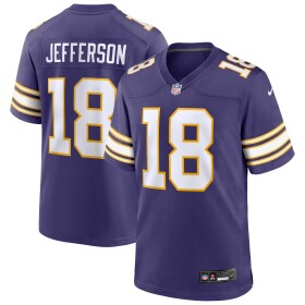 Nike Pánský dres Minnesota Vikings NFL Justin Jefferson #18 Classic Game Velikost: S