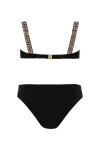 Dámské dvoudílné plavky plavky Athens 4 S730V1AH4 Černá se zlatou - Self černá se zlatou 40B