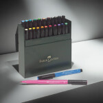 Faber-Castell Umělecký popisovač Pitt Artist Pen Brush Studio Box štětcové, sada 24 ks