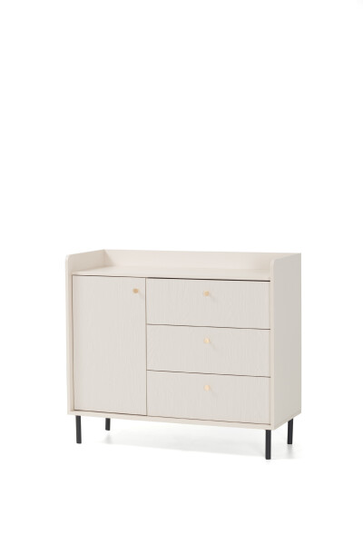 Komoda Grande GR6 Barva korpusu + barva dveří: Pískově béžová (hladké + struktura)